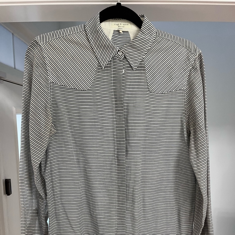 rag & bone Silk Blend Button Down Size XS